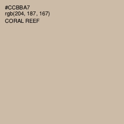 #CCBBA7 - Coral Reef Color Image